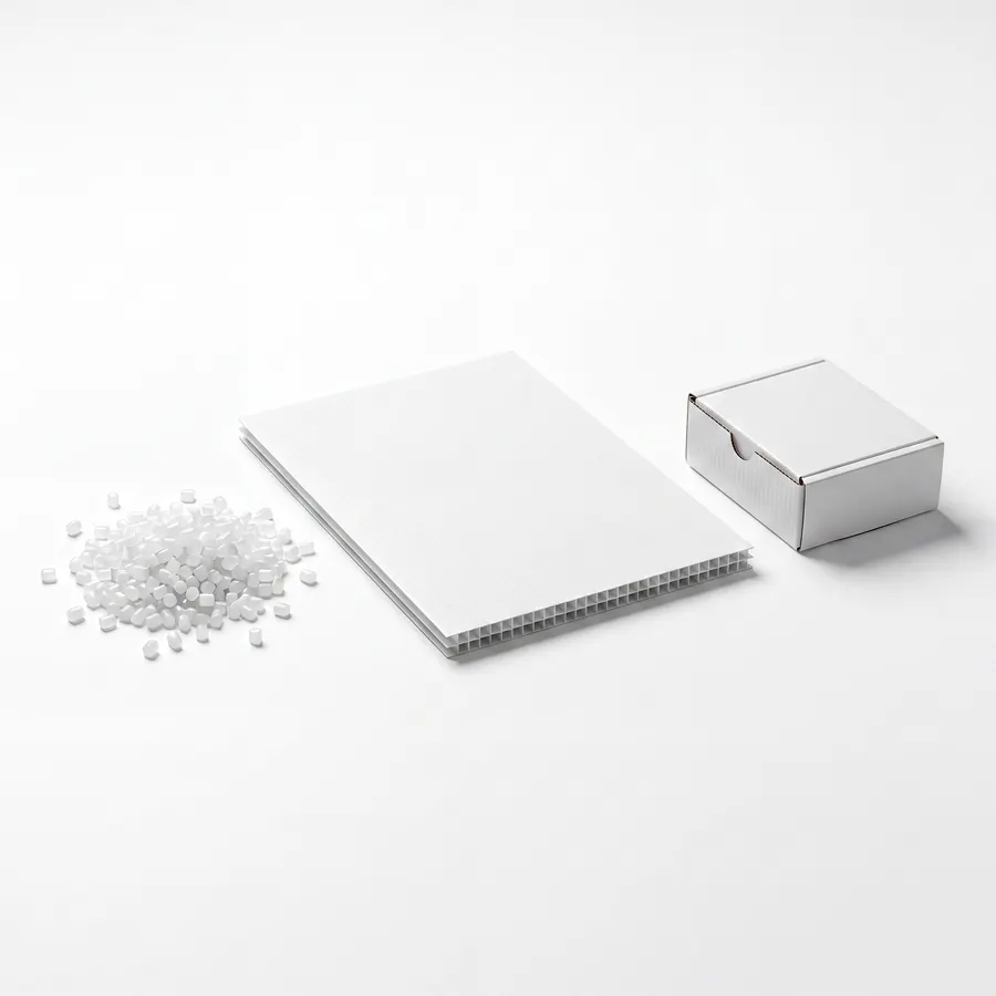 Lámina de polipropileno corrugado Cassium lista para transformarse